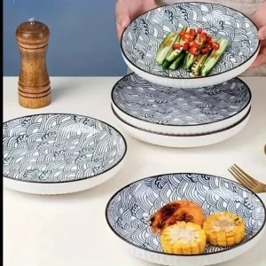 New & boxed - 4 ceramic plate set - Image 8