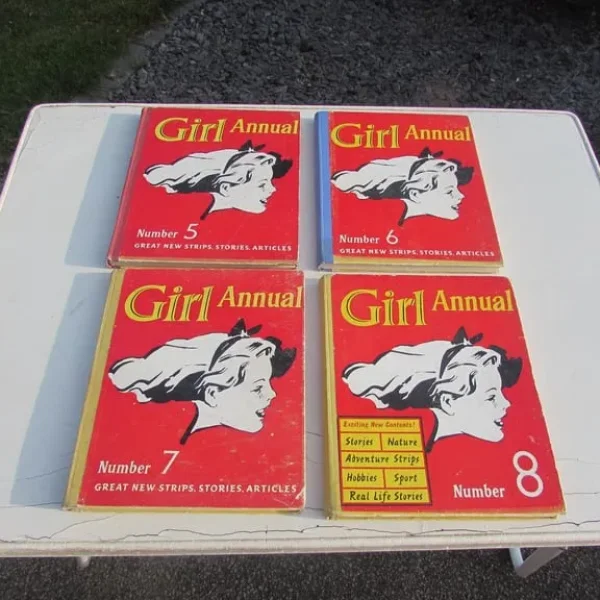 Vintage Girl Annuals x 4