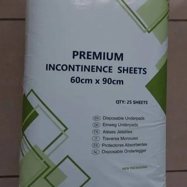 Incontinence sheets and Tena Pants size M
