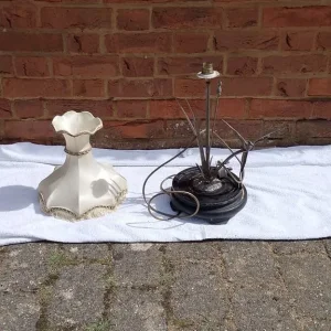 Opaline Glass double Wick oil lamp - Image 3