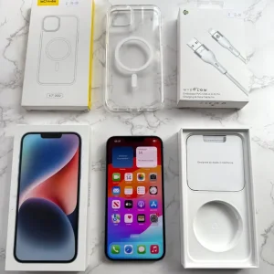 ✅📲IPHONE 14 PLUS 128GB UNLOCKED IN BLUE BOXED NEW MAGSAFE CASE