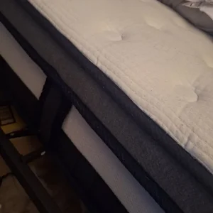 As-New White Fabric Mattress - Immaculate Condition - Image 2