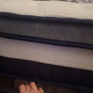 As-New White Fabric Mattress - Immaculate Condition - Image 3