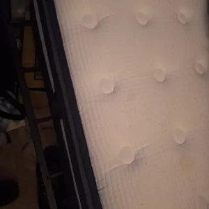 As-New White Fabric Mattress - Immaculate Condition