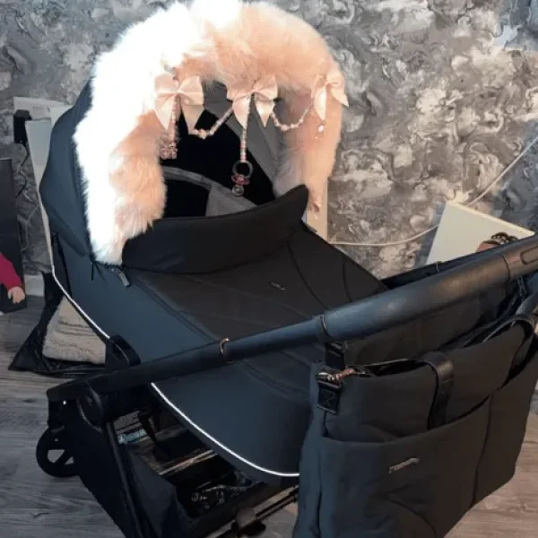 Black Venicci pram in original box