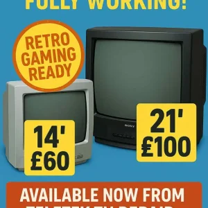 Retro CRT TVs – Fully Working!