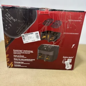 INSTANT VORTEX PLUS 7.6L 8-IN-1 DUAL BASKET AIR FRYER WITH CLEARCOOK S-STEEL NEW - Image 3