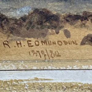 Artillery watercolour painting Dated 1879 - Image 2