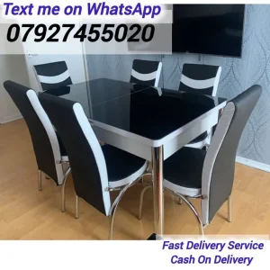 Limited-Time Offer – High Quality Extendable Dining Table Set (6 Chairs Included)** - Image 8