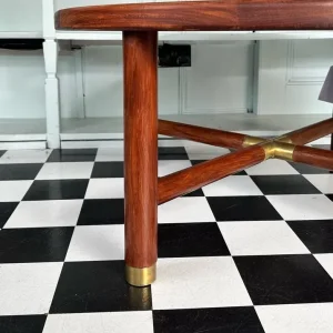 Mid-Century G Plan Round Coffee Table with Smoked Glass Insert, 1960s FREE LOCAL DELIVERY - Image 6