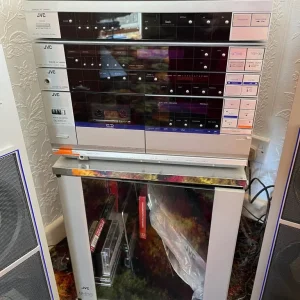 rare vintage JVC stacked stereo system / record and cassette players & two speakers - open to offers - Image 2