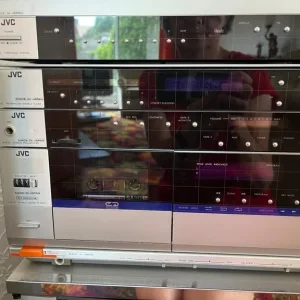 rare vintage JVC stacked stereo system / record and cassette players & two speakers - open to offers - Image 4