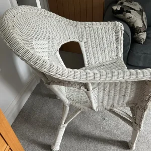 White Rattan Chair - Image 4