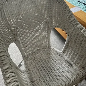 White Rattan Chair - Image 7