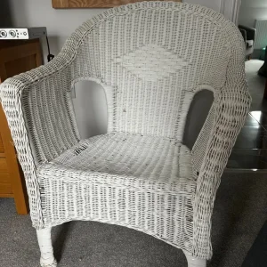 White Rattan Chair