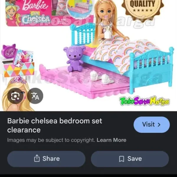 Barbie Chelsea Trundle Bed Play Set