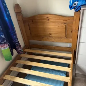 Pine single bed