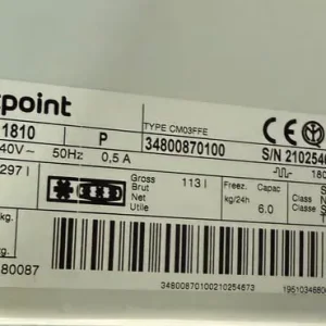 HOTPOINT FUFL1810 NICE FRIDGE & FREEZER WITH WARRANTY - Image 5