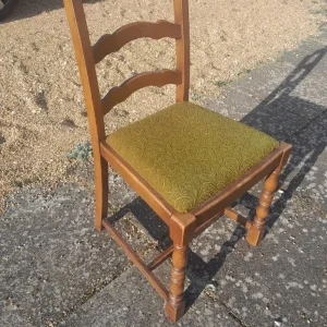 Antique Drop Leaf Dining Table and 6 Chairs - Image 4