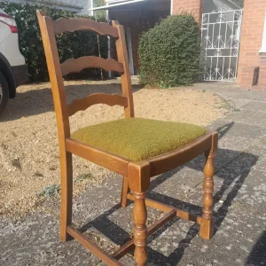 Antique Drop Leaf Dining Table and 6 Chairs - Image 5