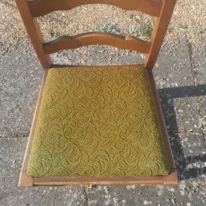 Antique Drop Leaf Dining Table and 6 Chairs - Image 6
