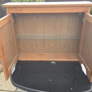 Large Solid Pine Wooden Bathroom Cabinet / Wall Cabinet - Good condition - Image 7