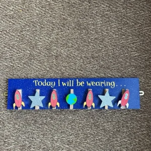 Children’s space themed bedroom decor