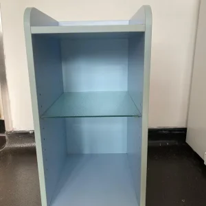 IKEA-Side cabinet with Glass shelves and Castors - Image 3