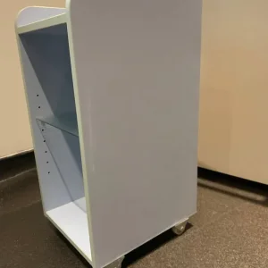 IKEA-Side cabinet with Glass shelves and Castors - Image 6