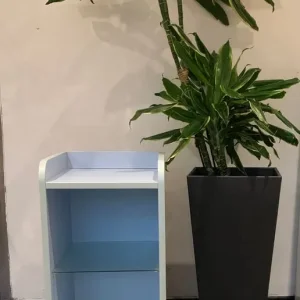 IKEA-Side cabinet with Glass shelves and Castors