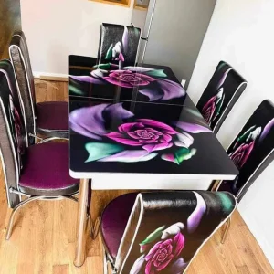Dining table with 4 chairs - Image 2