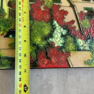 Ceramic Tile Picture/ Plaque -Street scene Approx 350 x 270 - Image 3