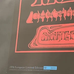 Grateful Dead 1976 European limited edition print Rick Griffin - Image 2