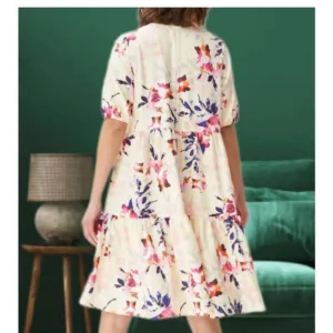 BNWOT Bodyflirt for Bonprix above the knee Floral short sleeve Dress Euro 44-46 fits UK 16-18 🇬🇧 - Image 4