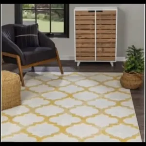 New Rug, Grey Rug, Yellow Rug New Floor Rug