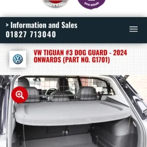 Guardsman dog guard for VW Tiguan - Image 4