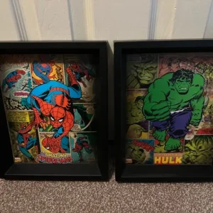 Disney Marvel Avengers 3D Lenticular Box Framed Pictures