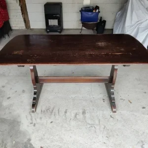 Solid wooden dining table, needing resurfacing