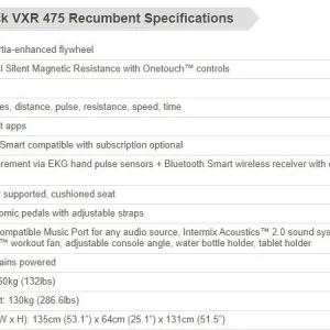 NordicTrack VXR 475 Recumbent Exercise Bike - Image 7
