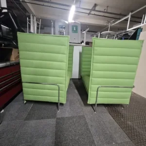 Vitra Alcove Seating by Ronan and Erwan Bouroullec - green with chrome (2 available) - Image 4