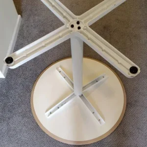 White IKEA BILLSTA ROUND TABLE 70cm Wide 74cm High - Image 4