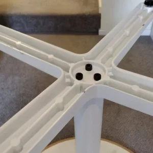 White IKEA BILLSTA ROUND TABLE 70cm Wide 74cm High - Image 5