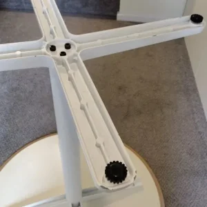 White IKEA BILLSTA ROUND TABLE 70cm Wide 74cm High - Image 6