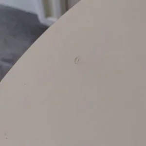 White IKEA BILLSTA ROUND TABLE 70cm Wide 74cm High - Image 8