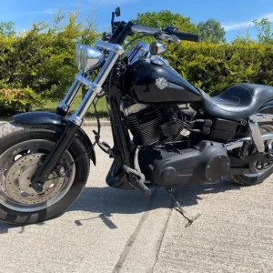 2014 14 HARLEY DAVIDSON FAT BOB FXDF [Phone number removed]DYNA BLACK CUSTOM CHOPPER - Image 2