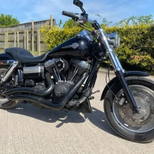 2014 14 HARLEY DAVIDSON FAT BOB FXDF [Phone number removed]DYNA BLACK CUSTOM CHOPPER