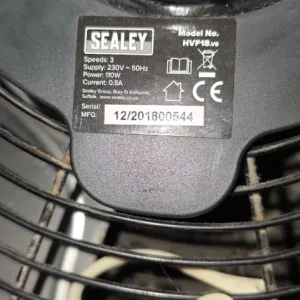 Sealey Industrial High Velocity Floor Fan 18" 230V HVF18 V.5 3 Speed MAKE OFFER!