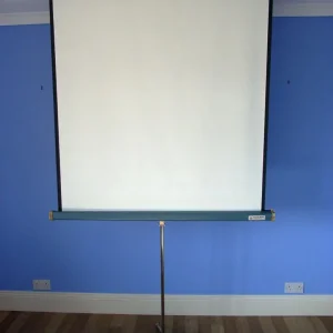 Vintage Super Dual Stiretta Actina projector screen 120x124cm - Image 2