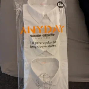 Pack of Three White John Lewis Girls School Shirts Brand New With Tags 14 years - Image 2