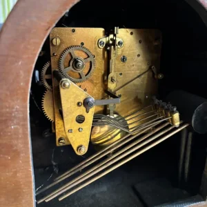 Foreign Westminister Chime Art Deco Mantel Clock With Key. - Image 6